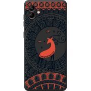 Черный чехол BoxFace Samsung Galaxy A04 (A045) Ornament