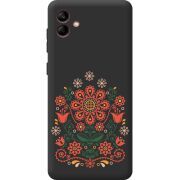 Черный чехол BoxFace Samsung Galaxy A04 (A045) Ukrainian Ornament