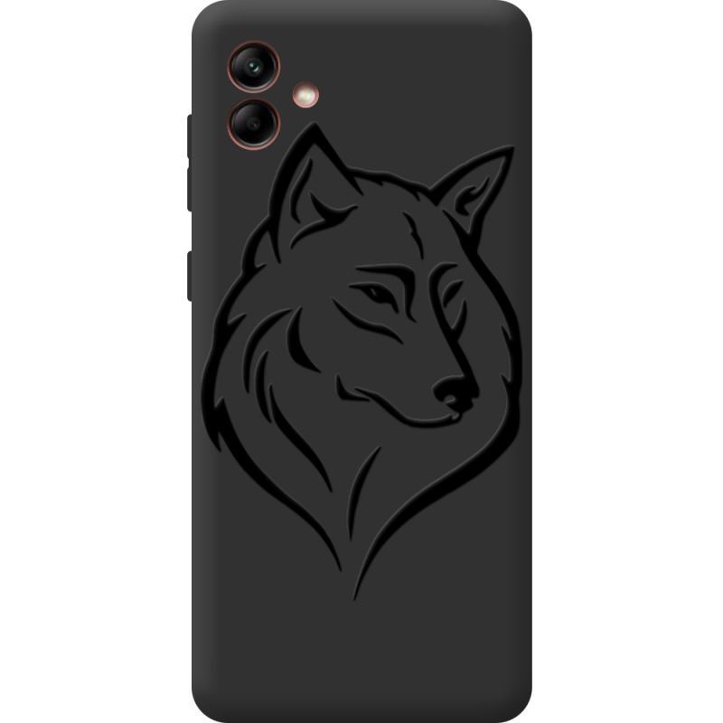Черный чехол BoxFace Samsung Galaxy A04 (A045) Wolf
