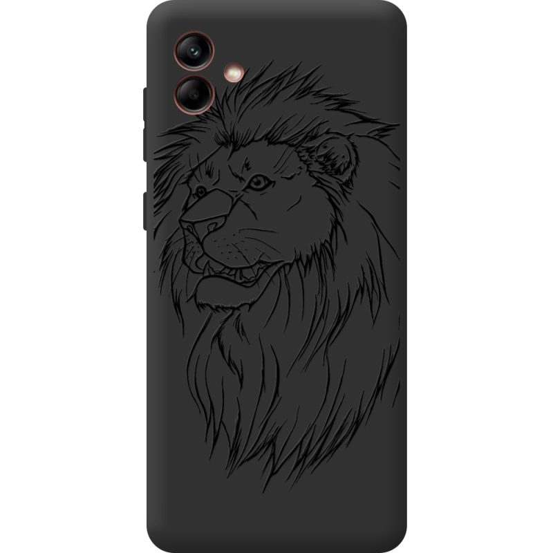 Черный чехол BoxFace Samsung Galaxy A04 (A045) Lion