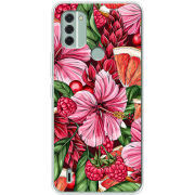 Чехол BoxFace Nokia C31 Tropical Flowers