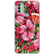 Чехол BoxFace Nokia C31 Tropical Flowers