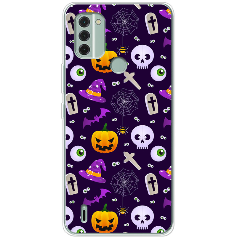 Чехол BoxFace Nokia C31 Halloween Purple Mood