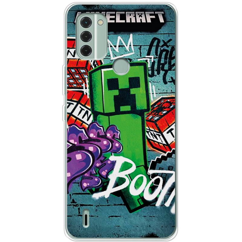 Чехол BoxFace Nokia C31 Minecraft Graffiti