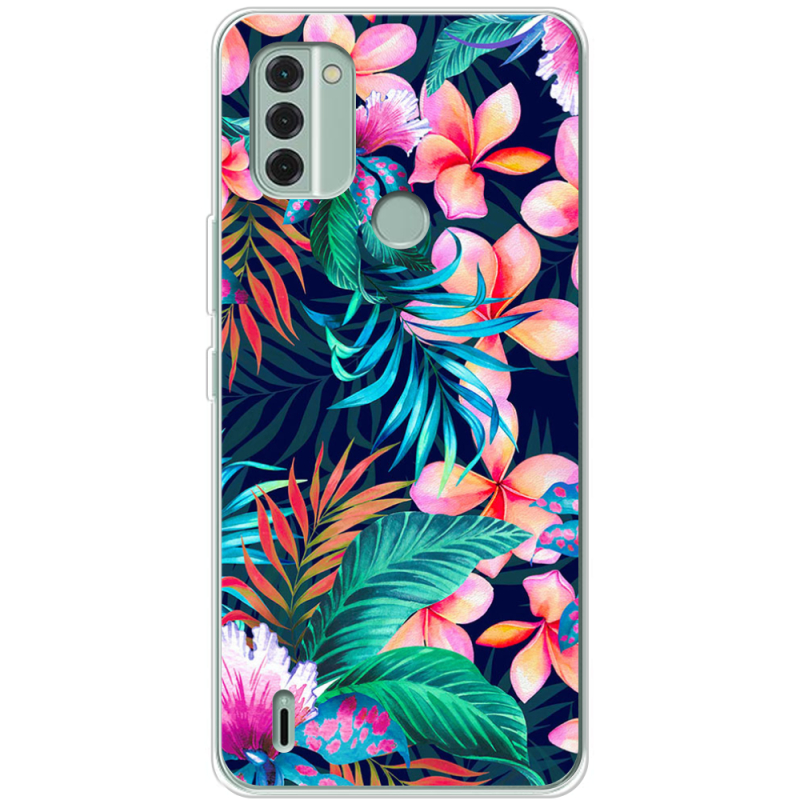 Чехол BoxFace Nokia C31 flowers in the tropics