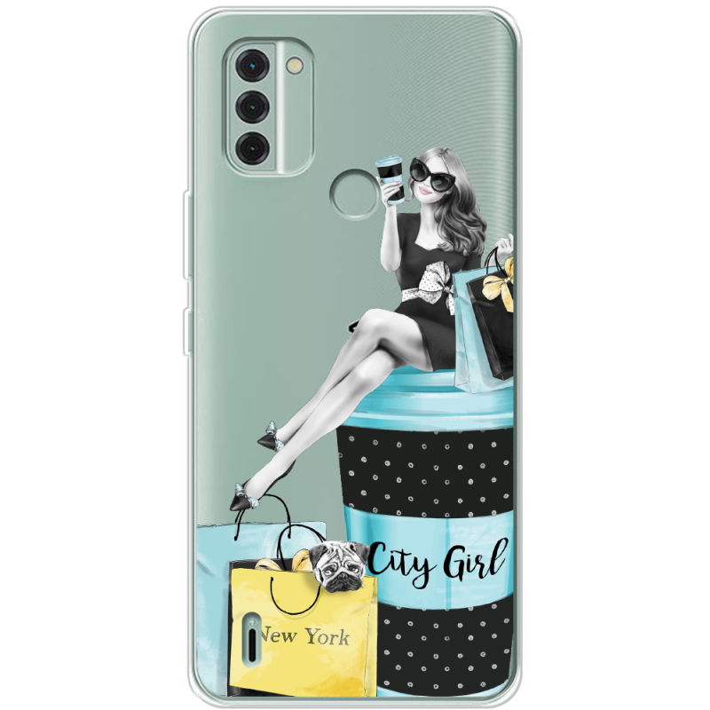 Прозрачный чехол BoxFace Nokia C31 City Girl