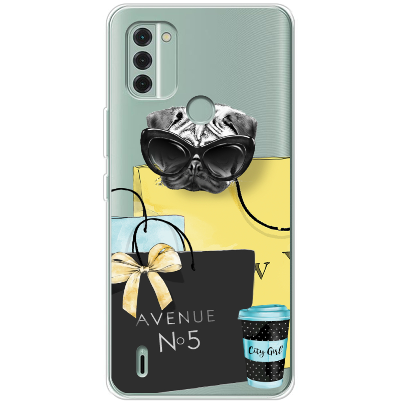 Прозрачный чехол BoxFace Nokia C31 Fashion Pug