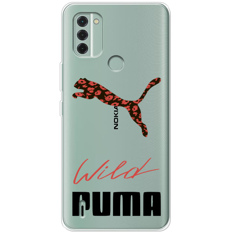 Прозрачный чехол BoxFace Nokia C31 Wild Cat