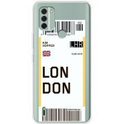 Прозрачный чехол BoxFace Nokia C31 Ticket London