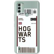 Прозрачный чехол BoxFace Nokia C31 Ticket Hogwarts