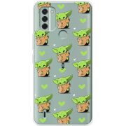 Прозрачный чехол BoxFace Nokia C31 Pattern Baby Yoda