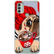 Прозрачный чехол BoxFace Nokia C31 Winter Puggy