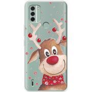 Прозрачный чехол BoxFace Nokia C31 Winter Deer