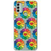 Прозрачный чехол BoxFace Nokia C31 Hippie Flowers