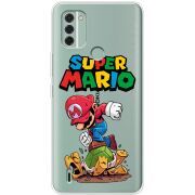 Прозрачный чехол BoxFace Nokia C31 Super Mario