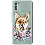 Прозрачный чехол BoxFace Nokia C31 Winking Fox