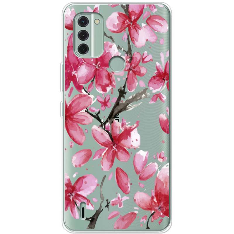 Прозрачный чехол BoxFace Nokia C31 Pink Magnolia