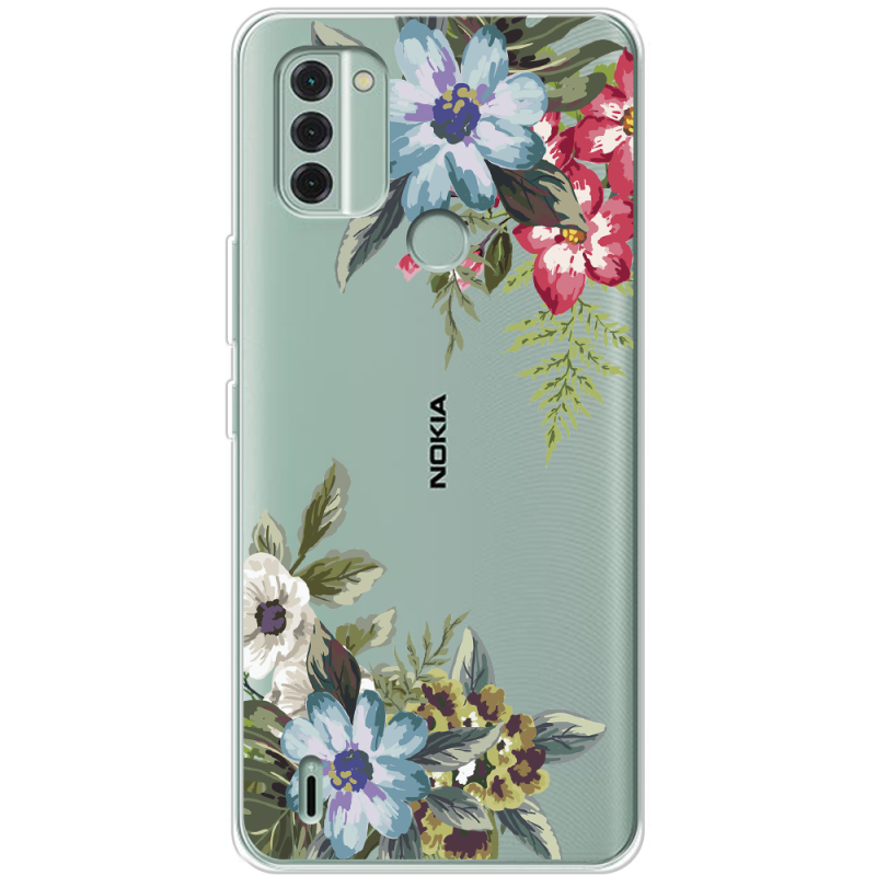 Прозрачный чехол BoxFace Nokia C31 Floral