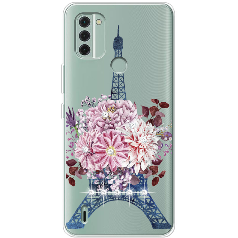 Чехол со стразами Nokia C31 Eiffel Tower