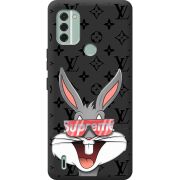 Черный чехол BoxFace Nokia C31 looney bunny