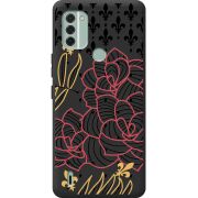 Черный чехол BoxFace Nokia C31 FranceFlowers