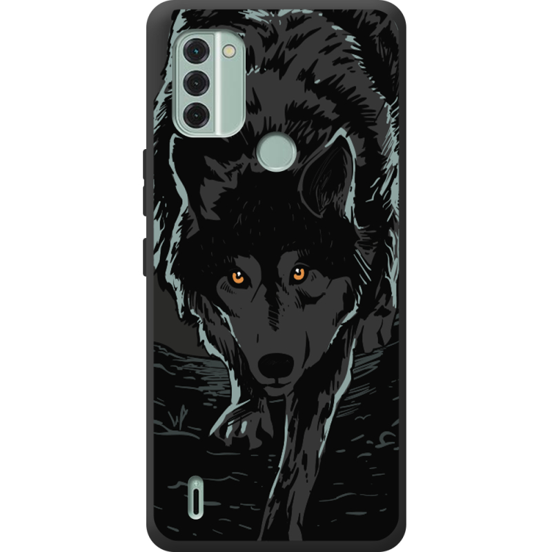 Черный чехол BoxFace Nokia C31 Wolf