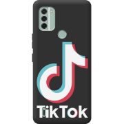 Черный чехол BoxFace Nokia C31 Tik Tok