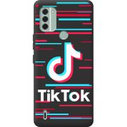 Черный чехол BoxFace Nokia C31 Tik Tok