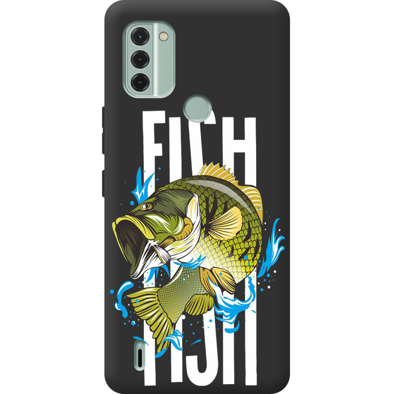 Черный чехол BoxFace Nokia C31 Fish