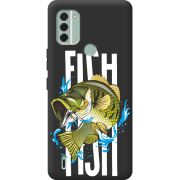 Черный чехол BoxFace Nokia C31 Fish