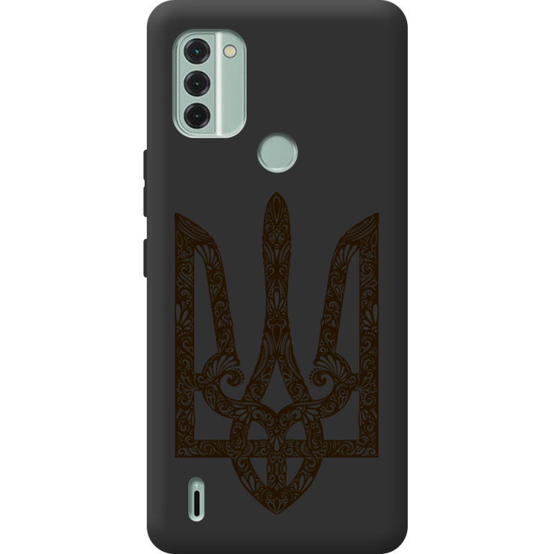 Черный чехол BoxFace Nokia C31 Ukrainian Trident