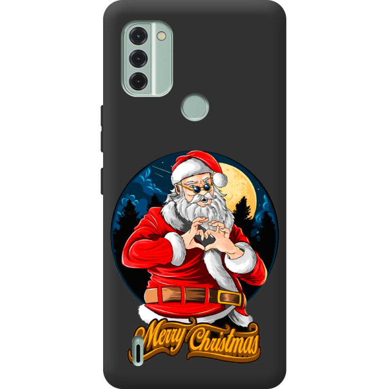 Черный чехол BoxFace Nokia C31 Cool Santa