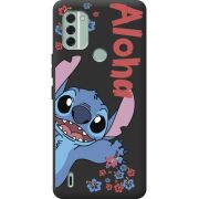 Черный чехол BoxFace Nokia C31 Гавайський друг Stich