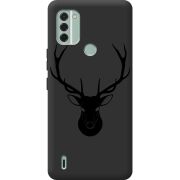 Черный чехол BoxFace Nokia C31 Deer