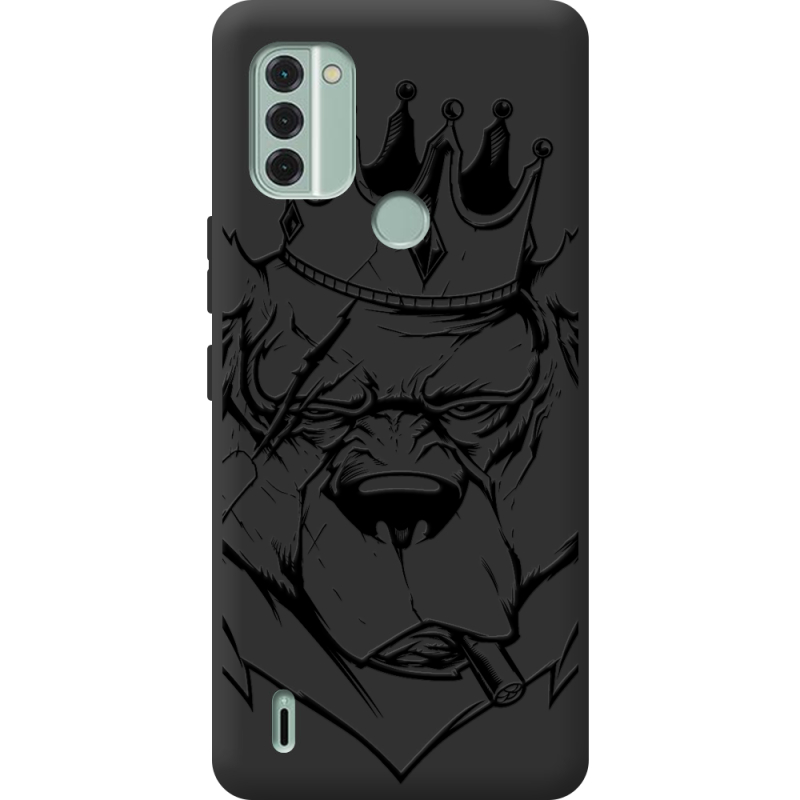 Черный чехол BoxFace Nokia C31 Bear King