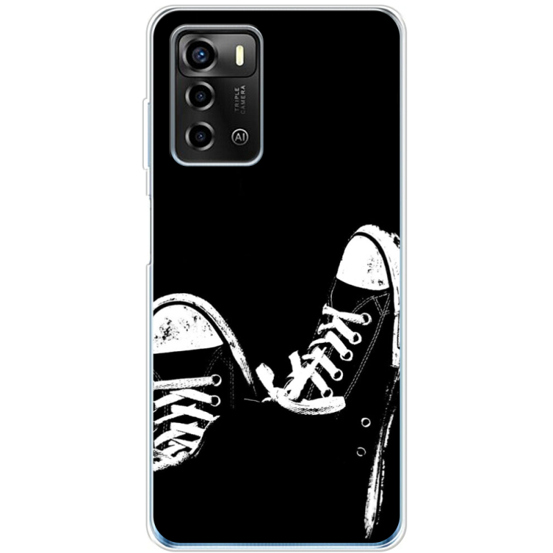 Чехол BoxFace ZTE Blade A72 Black Sneakers