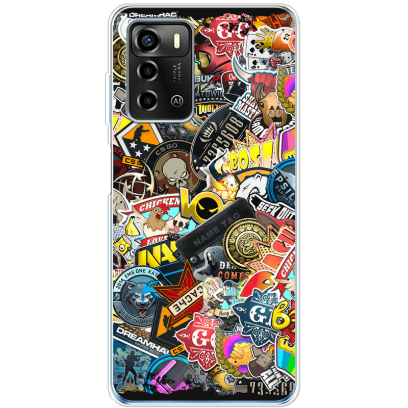 Чехол BoxFace ZTE Blade A72 CS:Go Stickerbombing