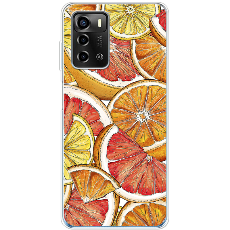 Чехол BoxFace ZTE Blade A72 Citrus Pattern