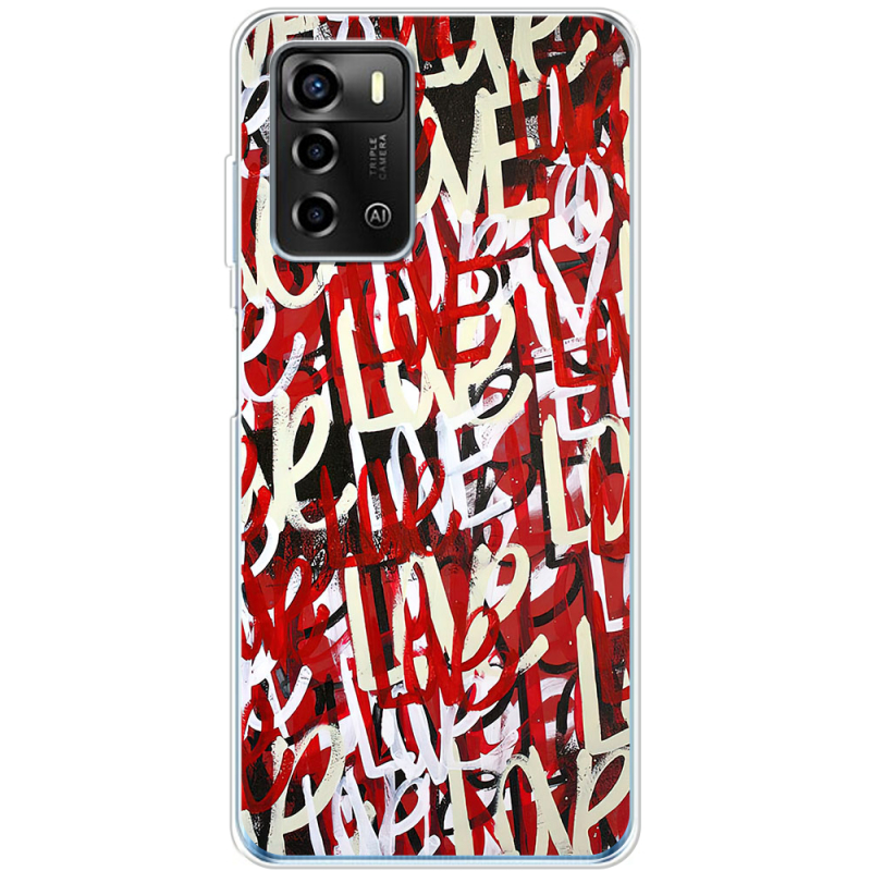 Чехол BoxFace ZTE Blade A72 Love Graffiti