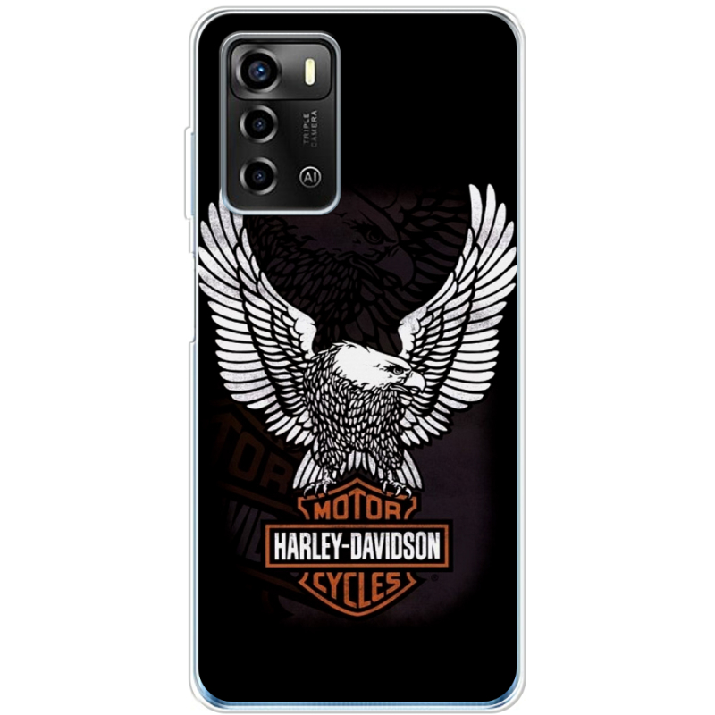 Чехол BoxFace ZTE Blade A72 Harley Davidson and eagle