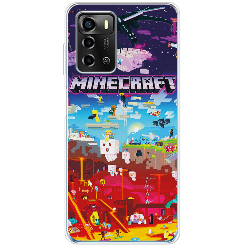 Чехол BoxFace ZTE Blade A72 Minecraft World Beyond