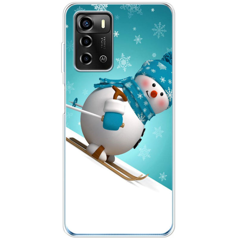 Чехол BoxFace ZTE Blade A72 Skier Snowman