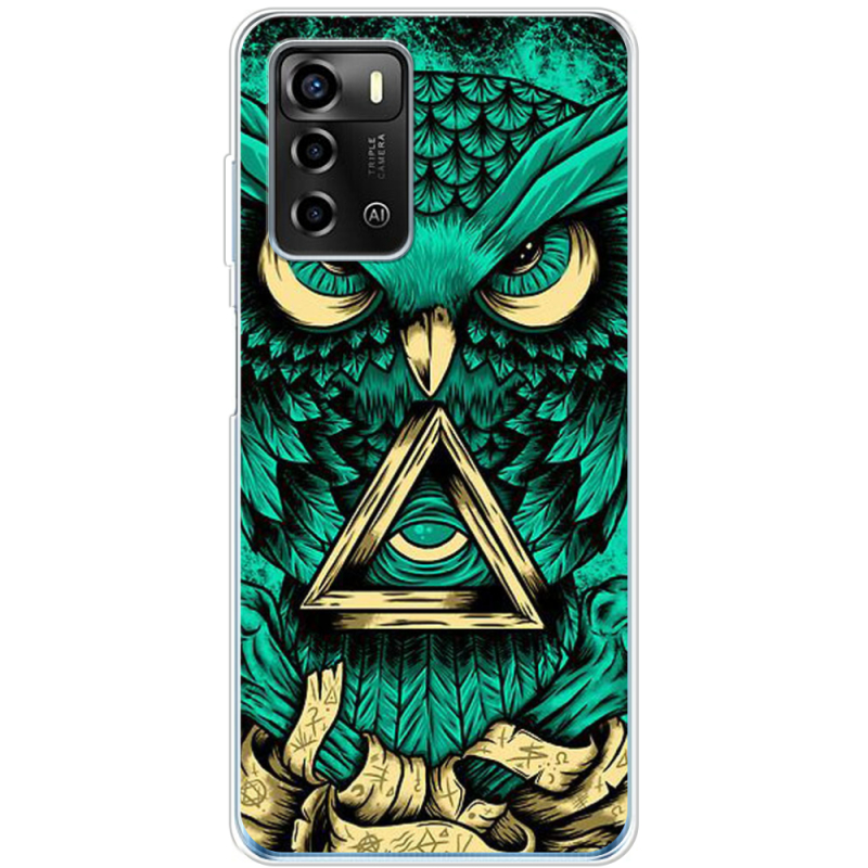 Чехол BoxFace ZTE Blade A72 Masonic Owl