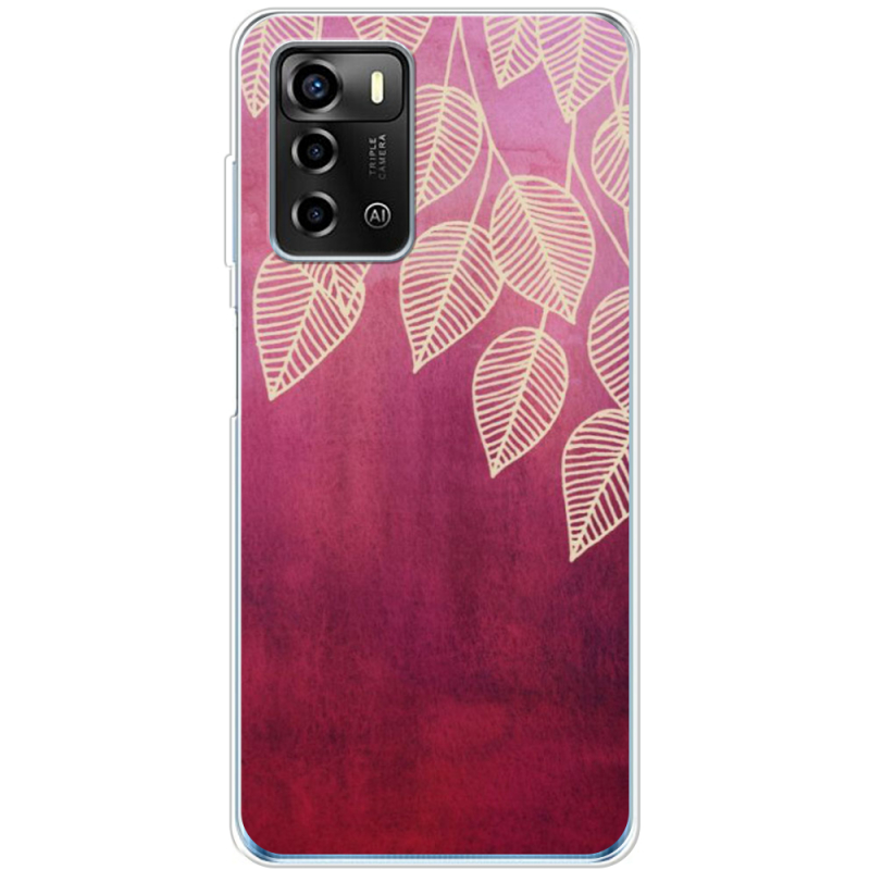 Чехол BoxFace ZTE Blade A72 Gold Leaves