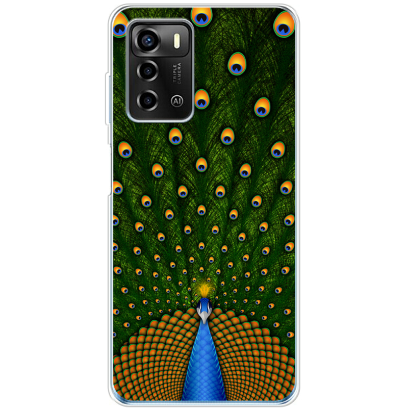 Чехол BoxFace ZTE Blade A72 Peacocks Tail