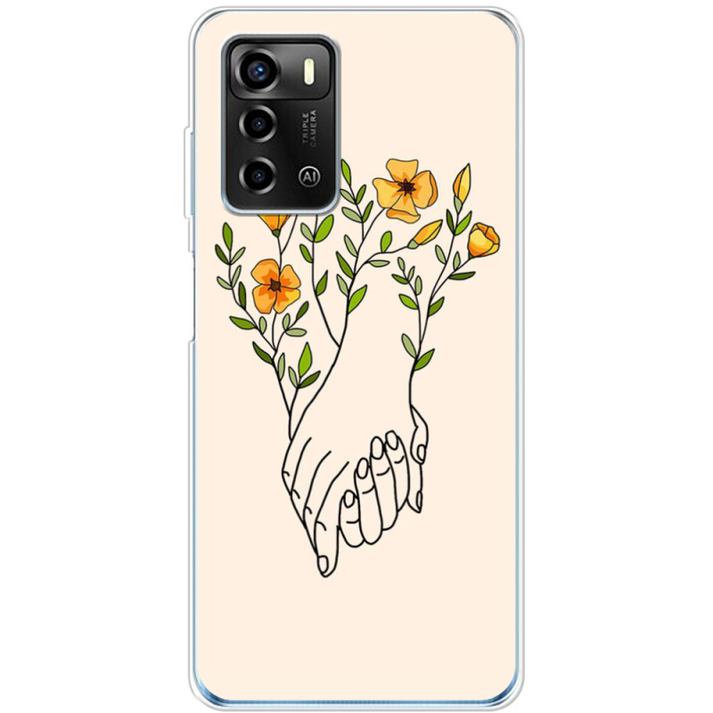 Чехол BoxFace ZTE Blade A72 Flower Hands