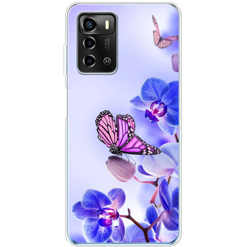 Чехол BoxFace ZTE Blade A72 Orchids and Butterflies