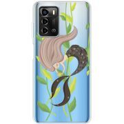 Прозрачный чехол BoxFace ZTE Blade A72 Cute Mermaid