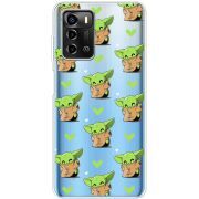 Прозрачный чехол BoxFace ZTE Blade A72 Pattern Baby Yoda