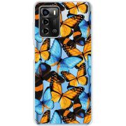 Прозрачный чехол BoxFace ZTE Blade A72 Butterfly Morpho